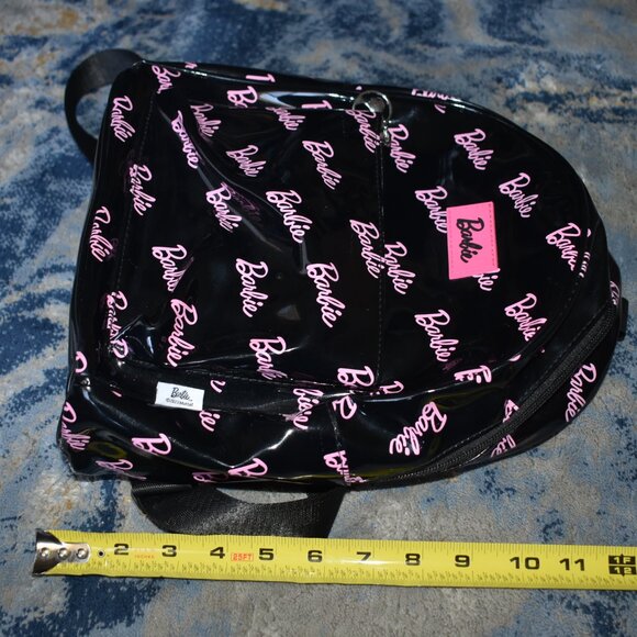 LIMITED EDITION Barbie X Miniso LOGO PRINT Backpack Black Pink Women's Bag - Picture 16 of 16